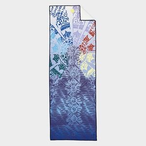 Yogitoes Yoga Mat Towel - Chakra Print (Blue)